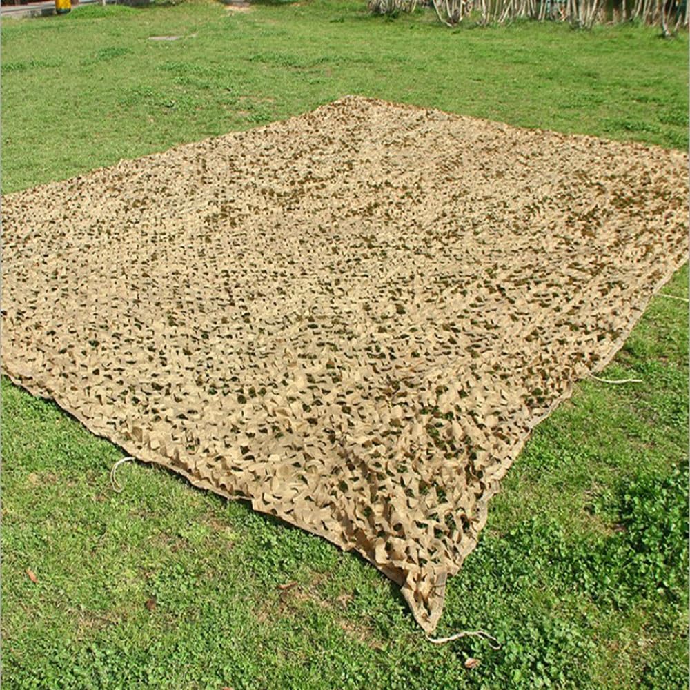 Tarnnetz Sand, Camouflage Netz Beige Sonnenschutz Netz für Outdoor Garten Party Dekorationen, Sonnensegel Tarnung Netz(6X8M)