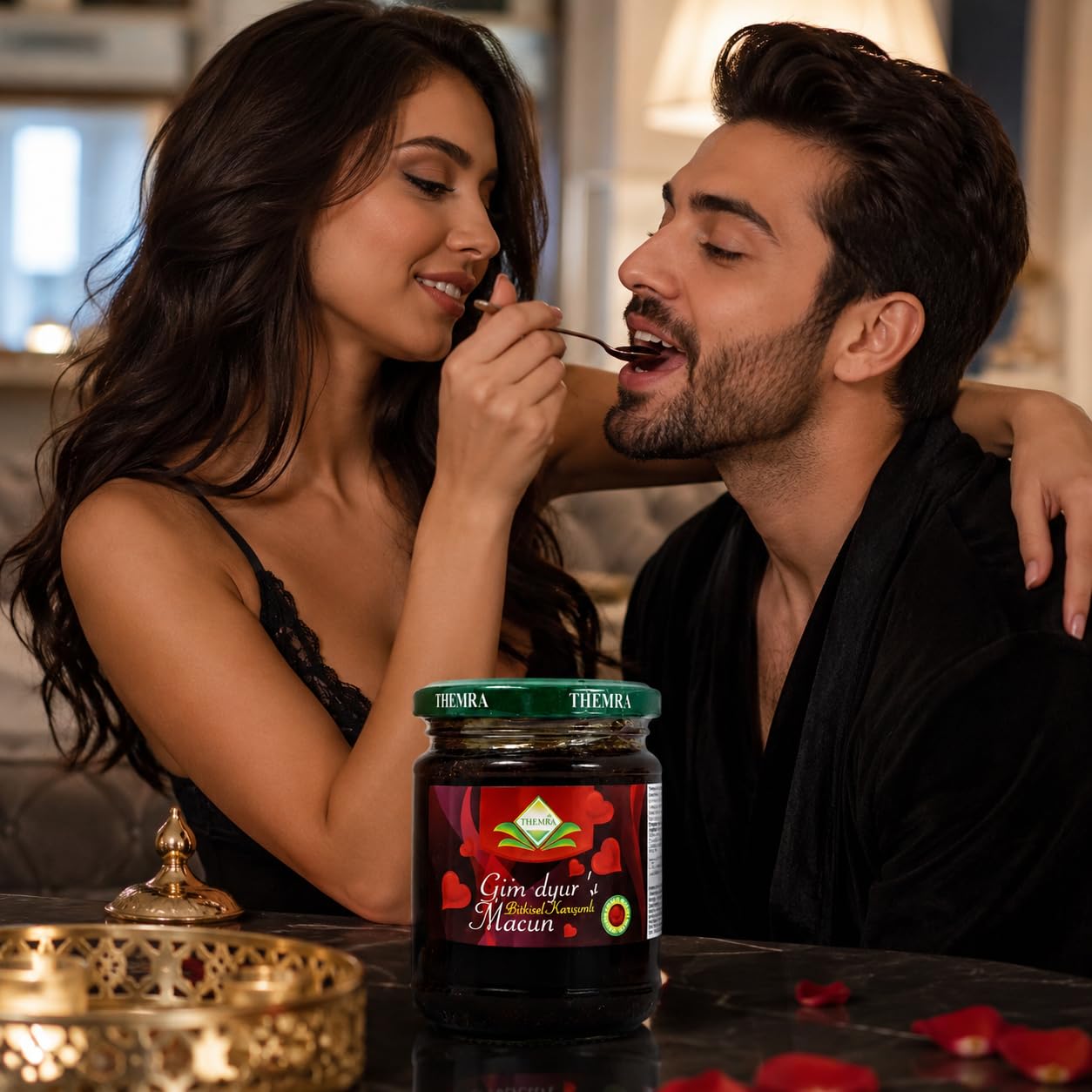 Miel Aphrodisiaque Puissant et Concentré - Macun Pot 240G – Énergie, Vitalité, Tonus et Bien-Être Intime – Format Maison Homme et Femme