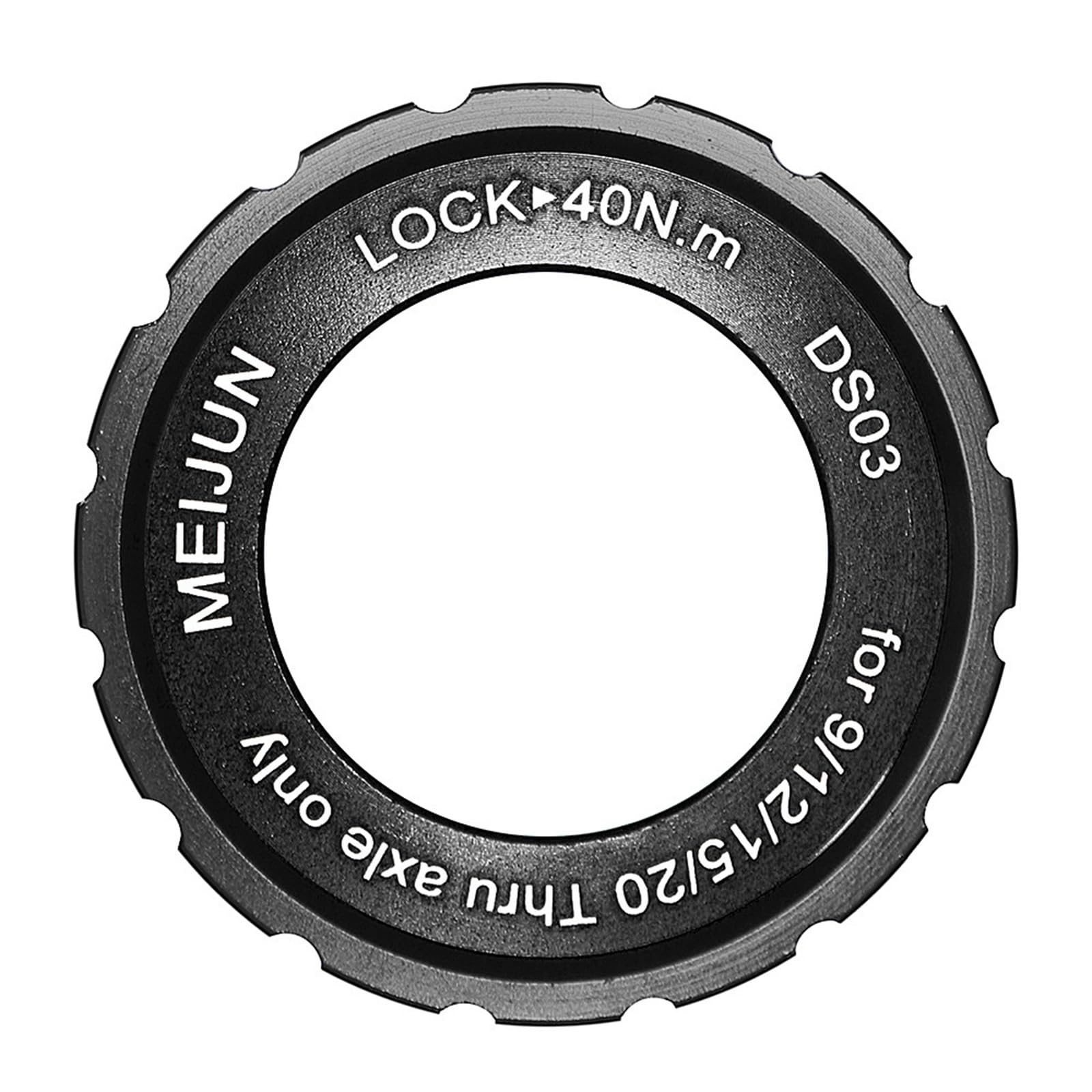 2 pezzi Anello di bloccaggio Centerlock per disco freno, anello di bloccaggio per disco freno da bicicletta, coppia di serraggio 40Nm, 44x26x8mm, compatibile con asse a innesto da 15/20mm, lega di