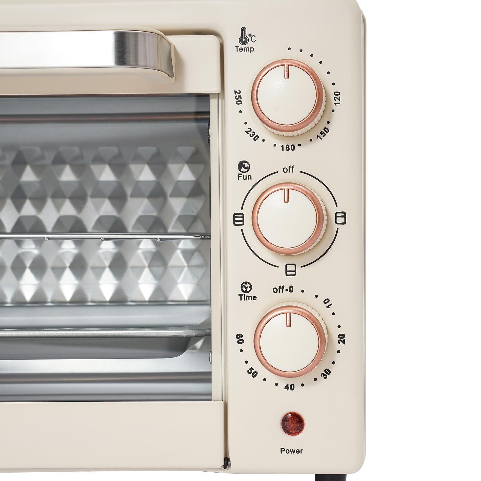 Horno eléctrico 22L minihorno con temperatura ajustable temporizador 60 minutos aire caliente versátil