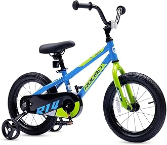 Royalbaby Rocket Kids Bike Toddlers 12 inch 14 inch 16 inch 18 Inch Wheel Bicycle Beginners Boys Girls Ages 3-8 Years, Training Wheel Or Kickstand