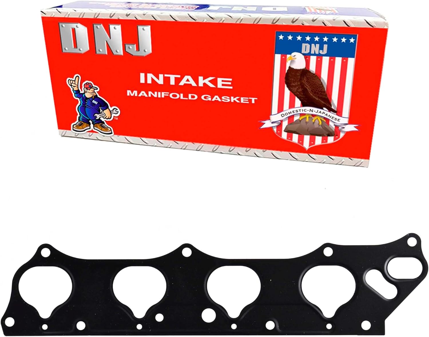 DNJ IG228 Intake Manifold Gasket Set for 2003-2011 Acura, Honda Accord, Civic, CR-V 2.0L-2.4L L4 16V DOHC 2354cc