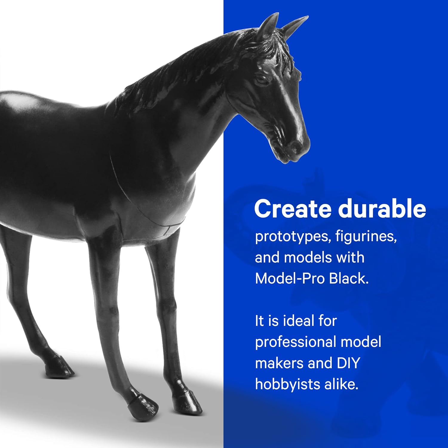 Model-Pro Black 32 Oz (16 Oz Part A + 16 Oz Part B) Resin Kit, Ideal for RTV Silicone Molds, Polyurethane Casting Resin for Models, Prototypes, Figurines, Jewelry and Proofing Molds