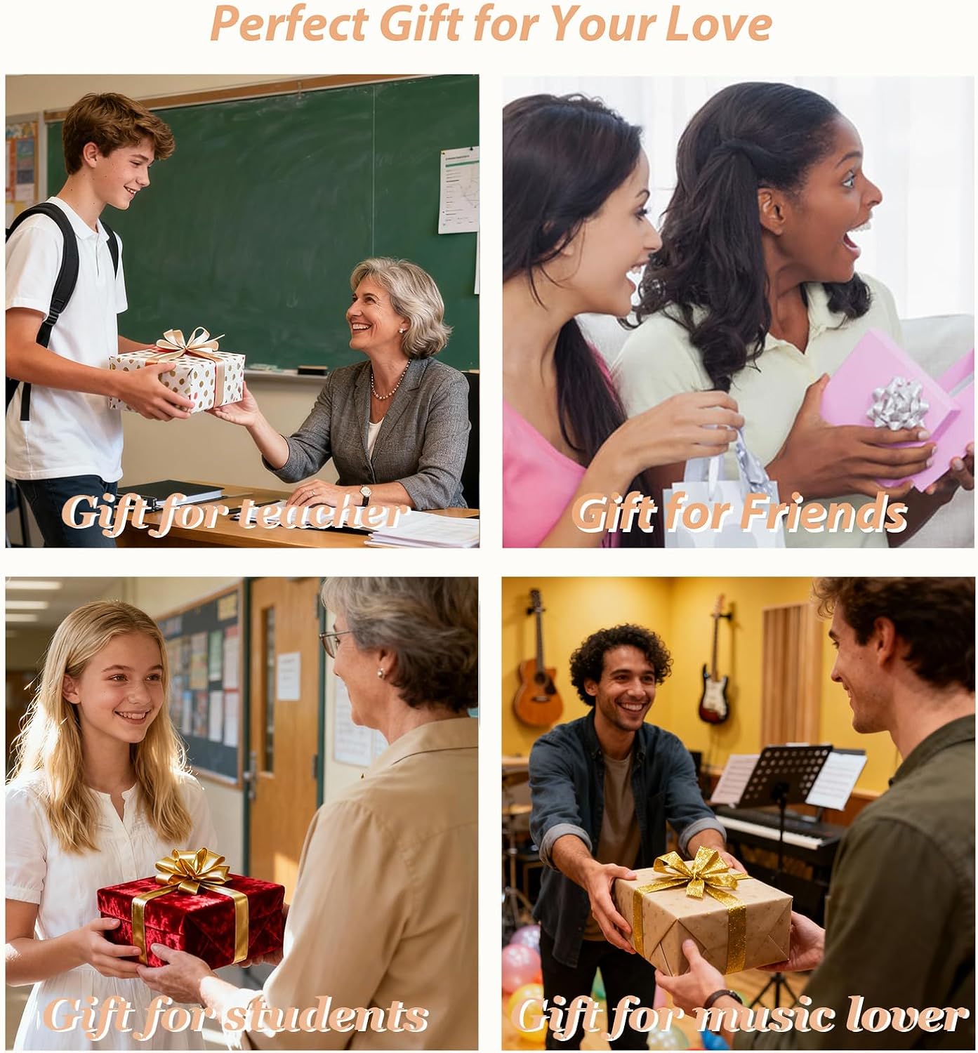 Music Note Necklace for Women Festival Outfits - Music Lovers Gifts With Meaning Card - Image 6