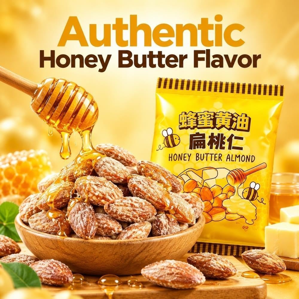 Confezione di snack alle mandorle al burro da 250 g
