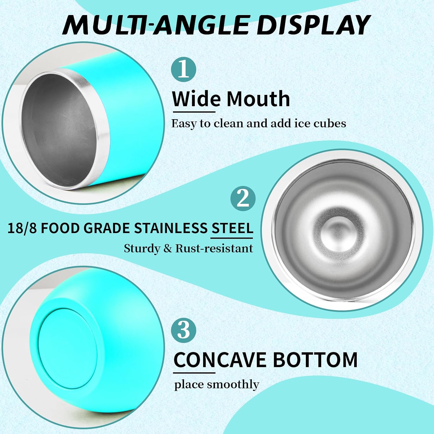 12oz Stemless Wine Tumbler with Lid Double Wall Insulated Wine Cup Stainless Steel Glasses Tumbler with Straw Insulated cocktail Tumbler Coffee Mug for Hot and Cold Beverages (Multicolor-11,6Pack)