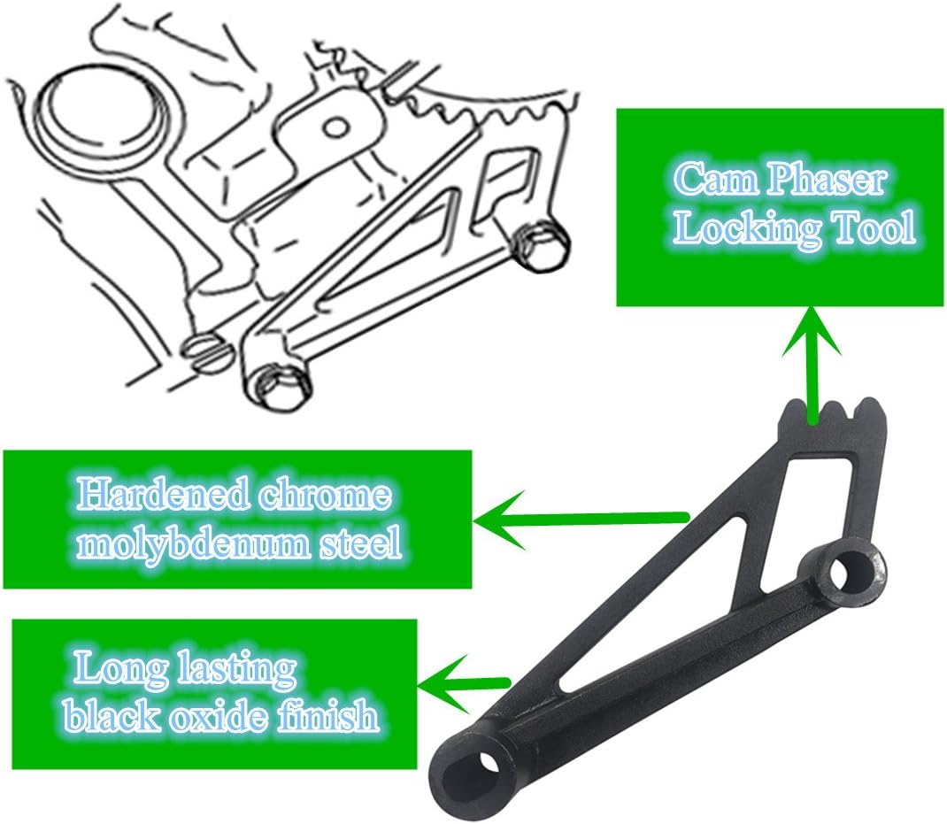Frebento Phaser Locking Tool and Crankshaft Positioning Tool Crankshaft Wrench Holder for Ford 1993 4.2L/4.6L 2-Valve,4.6L 4-Valve 5.4L/6.8L V8 Similar to Rotunda 303-448,T93P-6303-A, 6024&525219