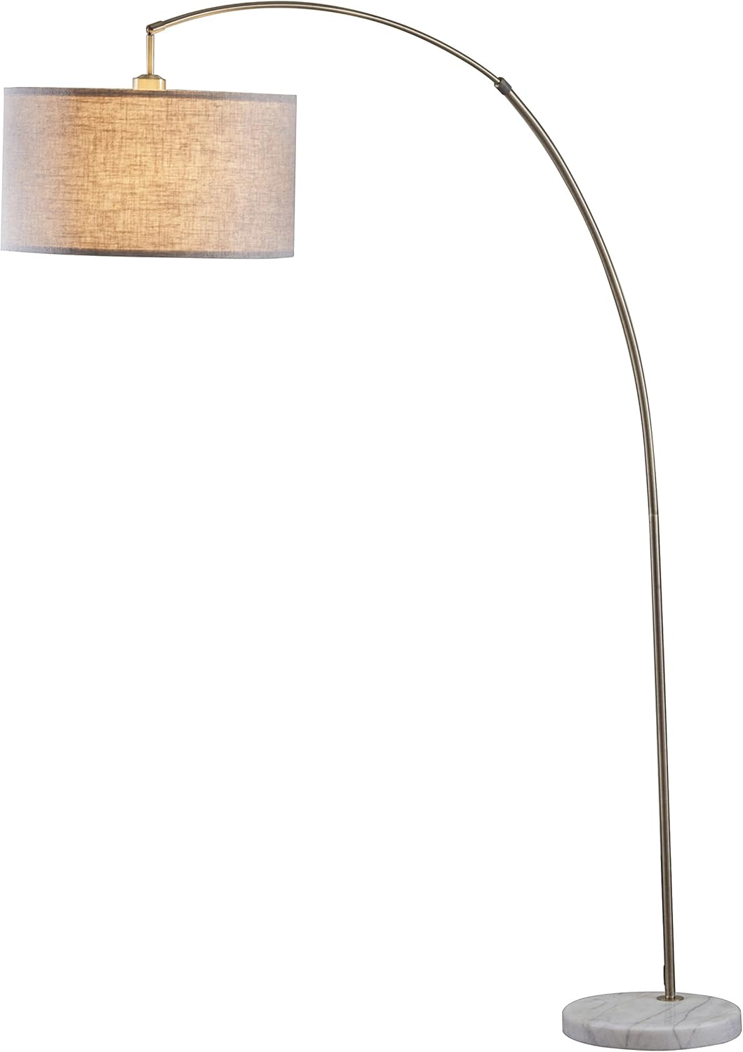 Major-Q 6931-AB-LED Steel Adjustable Arching LED Floor Lamp, 81" H