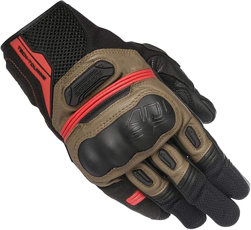 Miniatura 1 de Alpinestars Highlands Street - Guantes de moto para hombre, color negro, marrón, rojo, talla XL