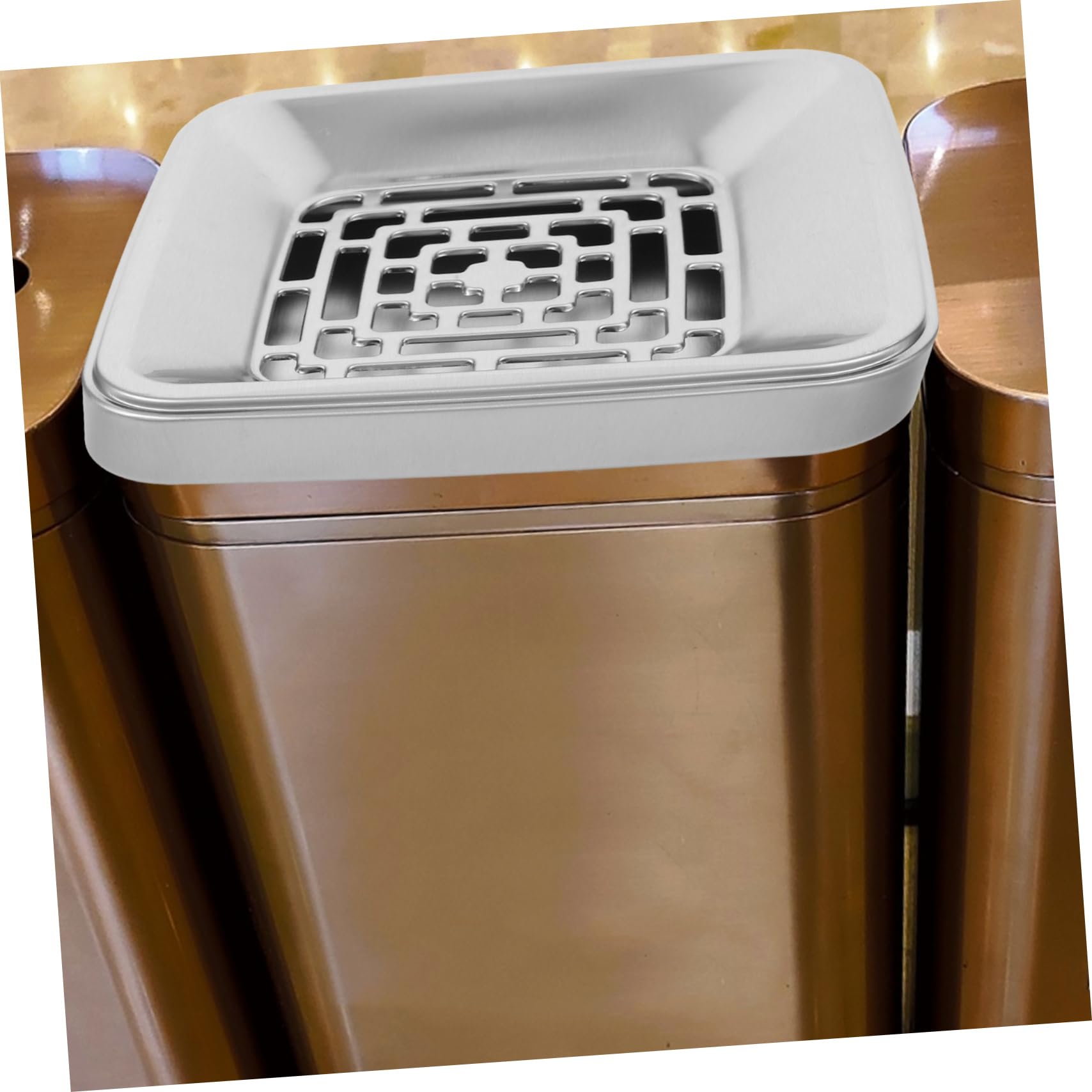Tapa de Cubo de Basura de Acero Inoxidable para Exterior 1 Pieza