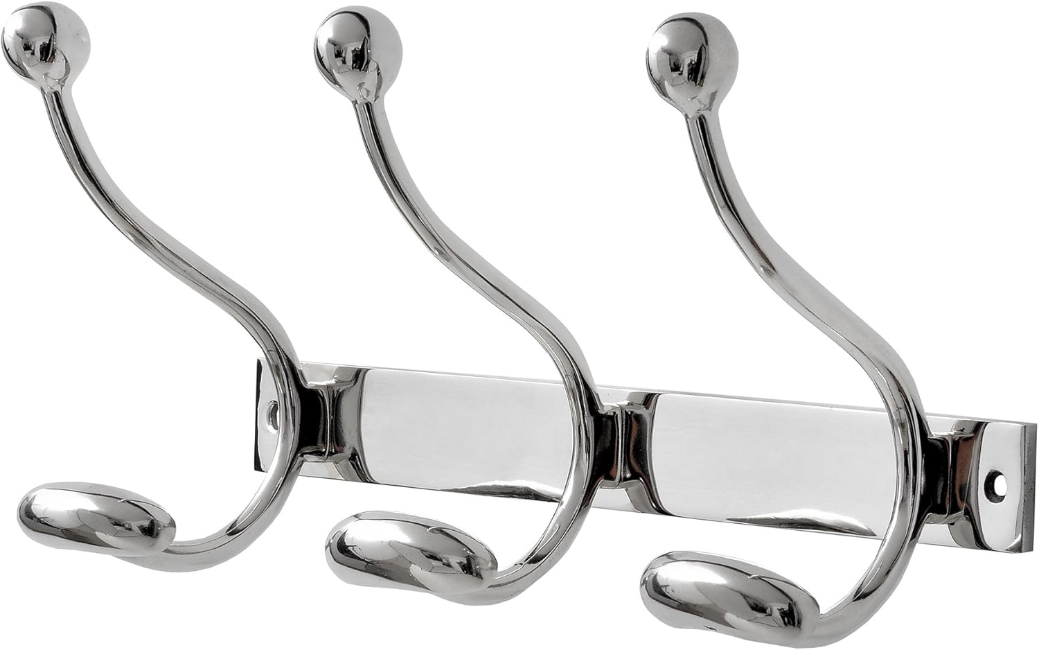 Hill Interiors 12in Triple Chrome Coat Hanger Home & Kitchen
