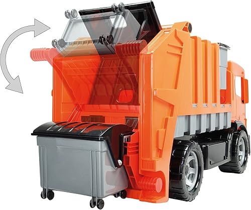 Miniatura 2 de Lena Potentes camiones de basura de juguete gigantes para niños y niñas de 3 años de edad gestión realista de residuos de basura operado manualmente