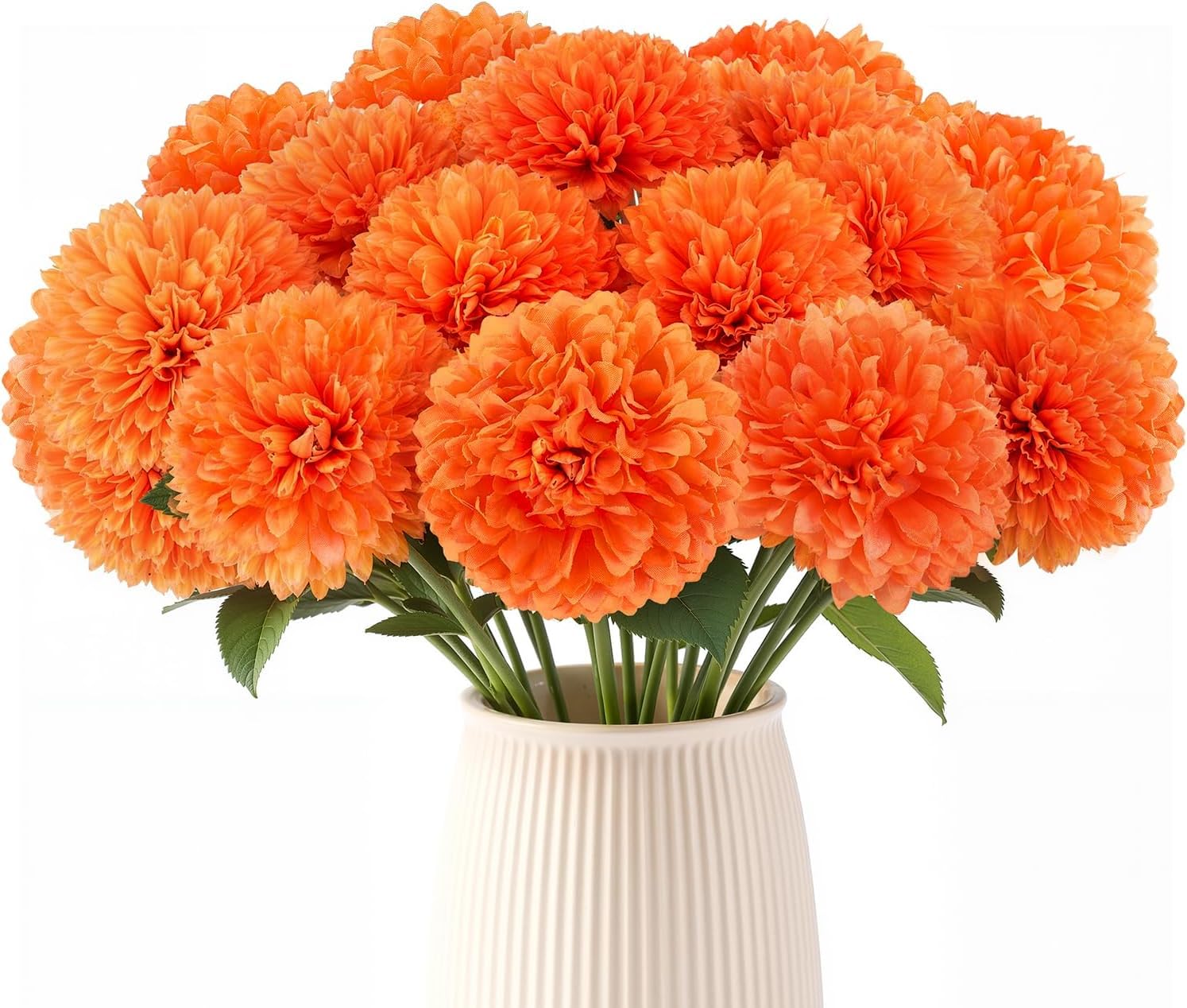 Ringelblumen-Blumen, mexikanische Seiden-Ringelblumen, künstliche Blumen mit Stielen für den Tag der Toten, Dia de Los Muertos Diwali, Dekoration, Halloween, DIY, Ringelblumen-Girlande für