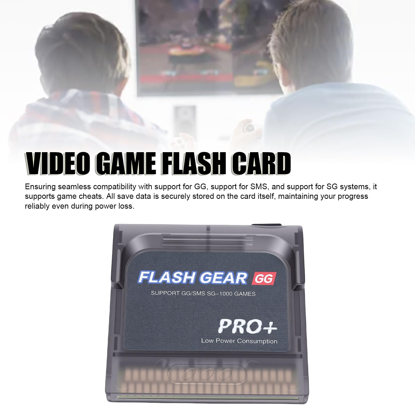 Cartuccia Flash per Videogiochi 600 in 1 per Console Game Gear Scheda di Memoria da 4 GB Supporta Console MD di Master Risparmio Senza Batteria