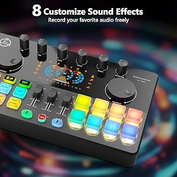 Commander M100 オーディオインターフェイス Amazon.com: Podcast Equipment Bundle for 2, Audio Interface with