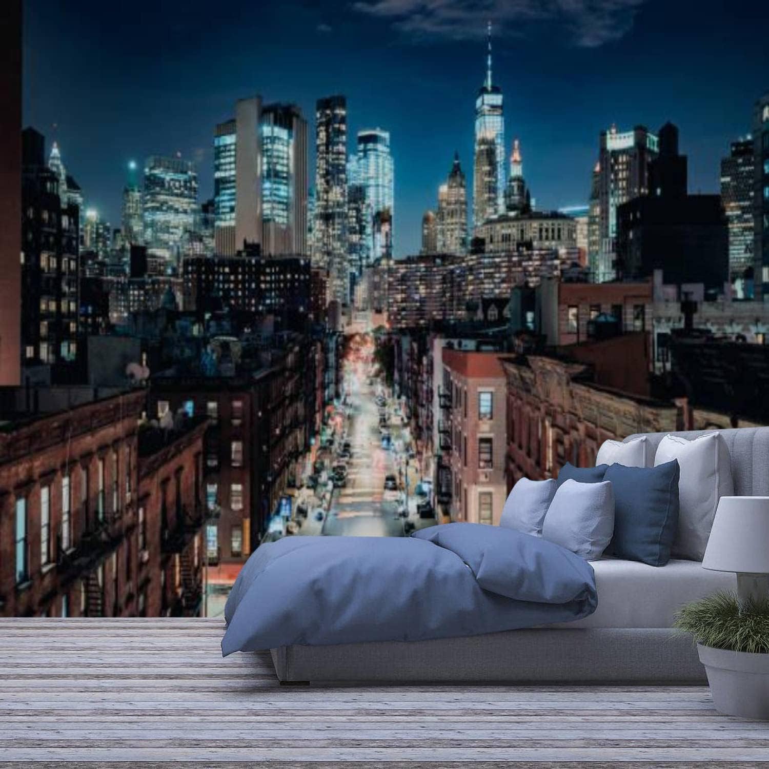 Papier peint mural 3D pour salle d'étude et toile de fond au style paysage urbain
