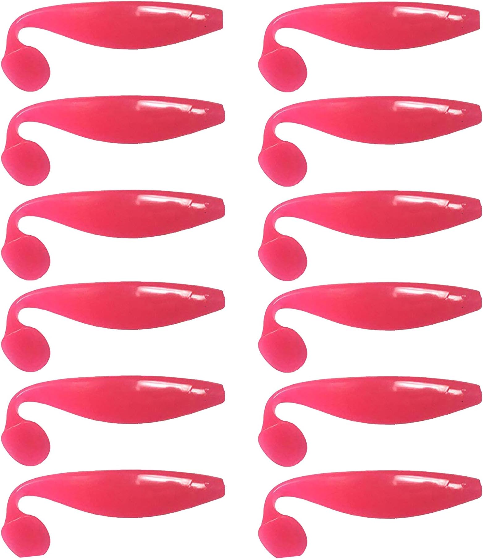 Blue Water Candy - Rock Fish Candy 9-Inch Shad Bodies, 12-Pack