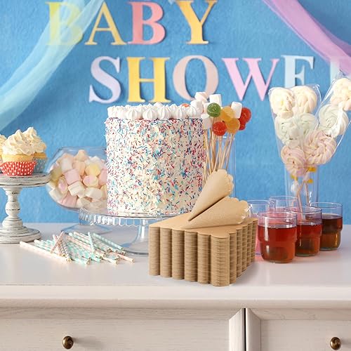 Miniatura 6 de Fuutreo 100 Piezas Servilletas de Cóctel Festoneadas Papel Grueso Servilletas Desechables para Fiestas Servilletas de Bebidas para Boda Cena