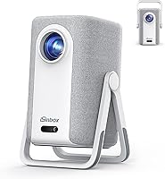 Vista 1 de Proyector 4K para Exteriores [Lanzamiento Corto/1200ANSI/Aplicaciones Integradas] con WiFi y Bluetooth, Proyector de Enfoque Automático con Soporte