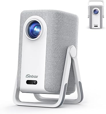 Beamer 4K mit Netflix, iSinbox 1200ANSI 4K Heimkino & Outdoor kurzdistanz Beamer, Smart projektor mit Dolby Audio, Autofokus & Trapezkorrektur, WiFi 6＆ Bluetooth 5.4, HDR10+, Dual-Mode Standfuß