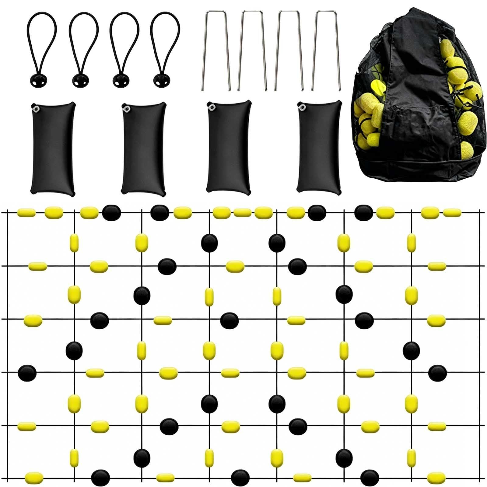 Attrezzatura Per Allenamento Del Portiere Multi-Angolo, Pannello Di Rimbalzo Per Calcio Con Deflettore A Matrice Per Allenamento Di Riflessi E Agilità, Diverse Angolazioni Di Rifrazione 2*1.6m