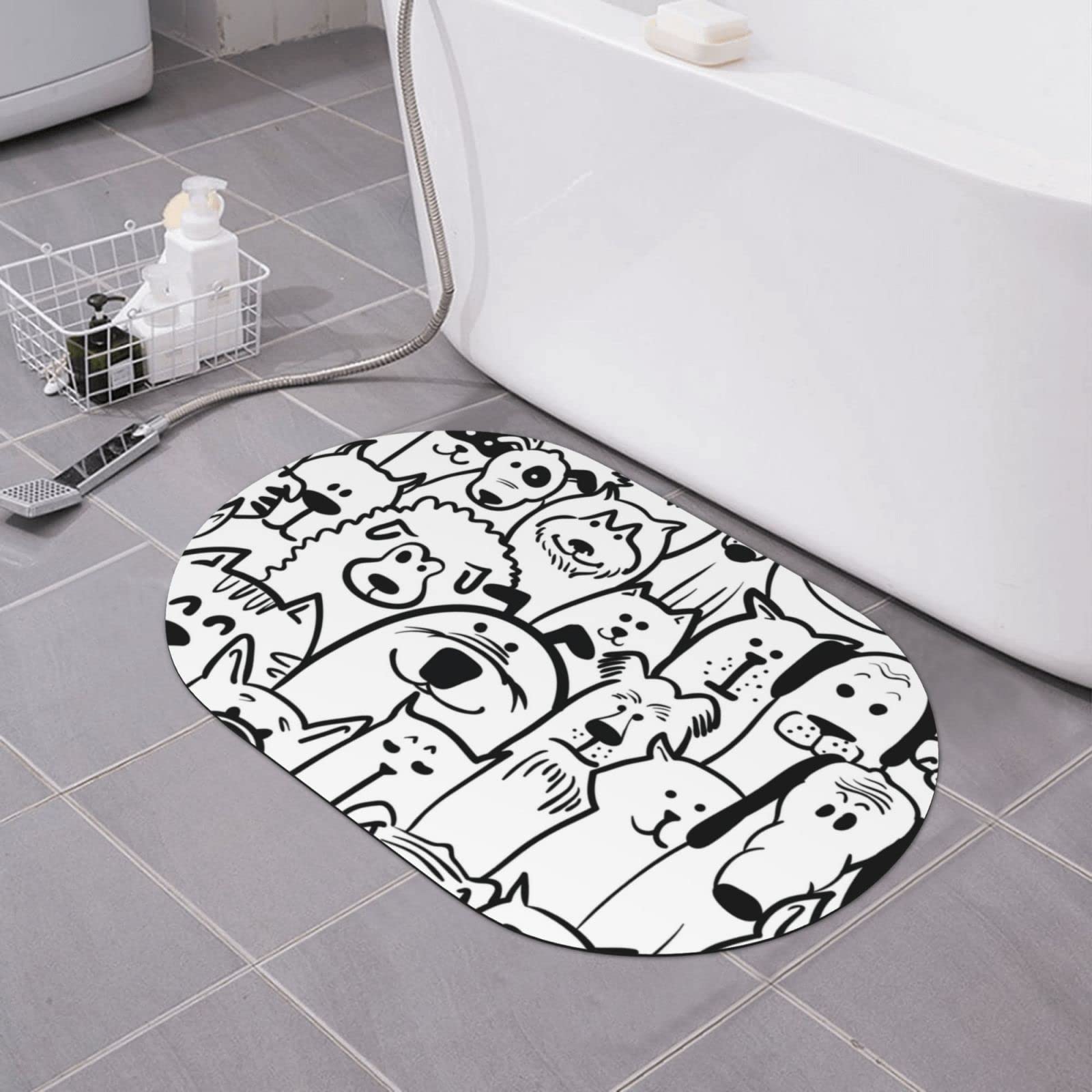 Tapis de bain super absorbant antidérapant séchage rapide 40x60