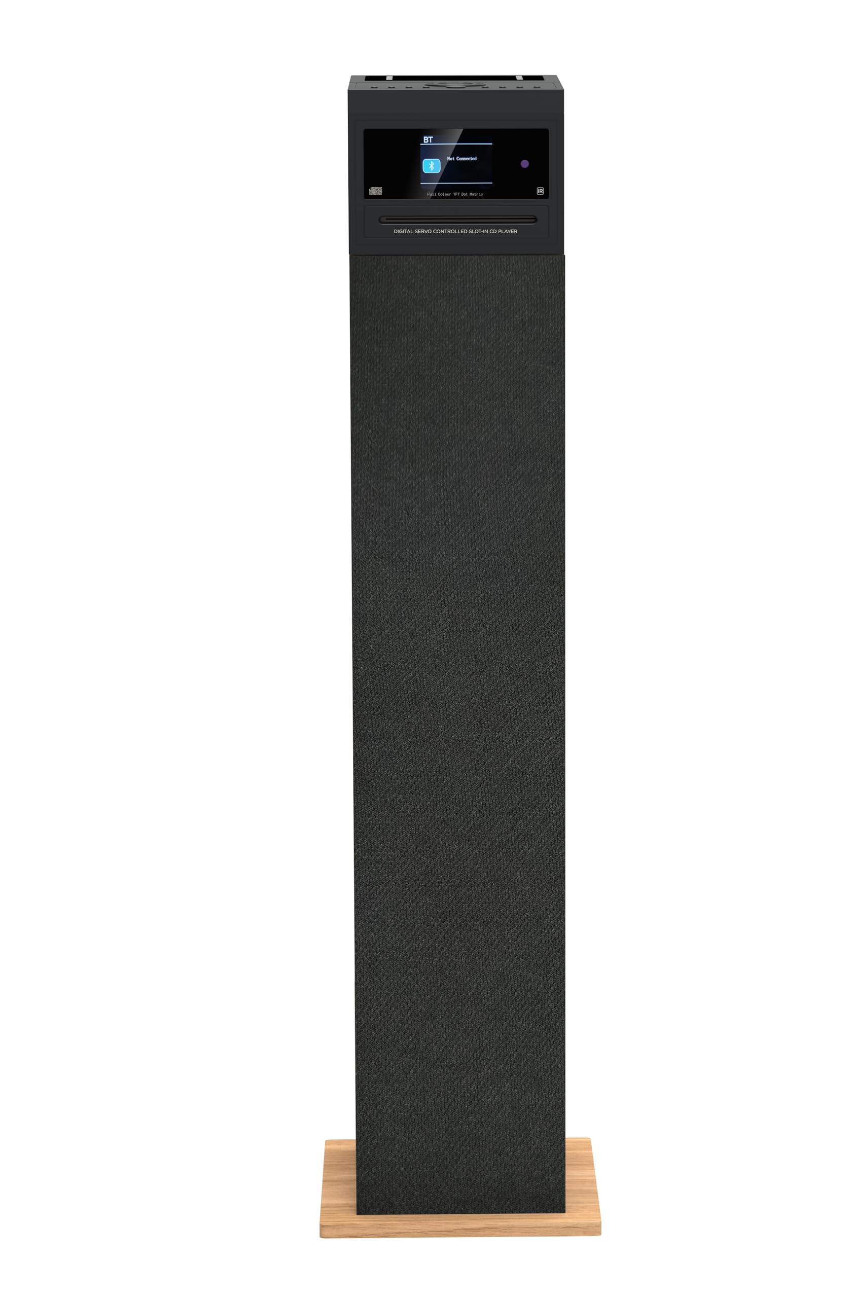 Aiwa Tour de Son TSBT-360 - Enceinte Tour Bluetooth de 60 W avec télécommande, Radio FM, Lecteur CD, USB et Bluetooth, Couleur Bois