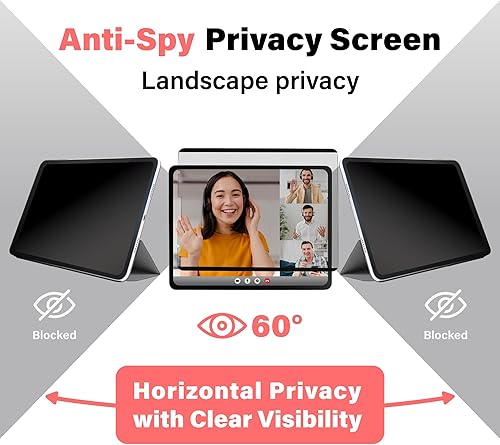 Miniatura 2 de SenseAGE Protector de pantalla magnético de privacidad para iPad de 12.9 pulgadas, compatible con iPad Pro de 12.9 pulgadas (2018-2021), protector