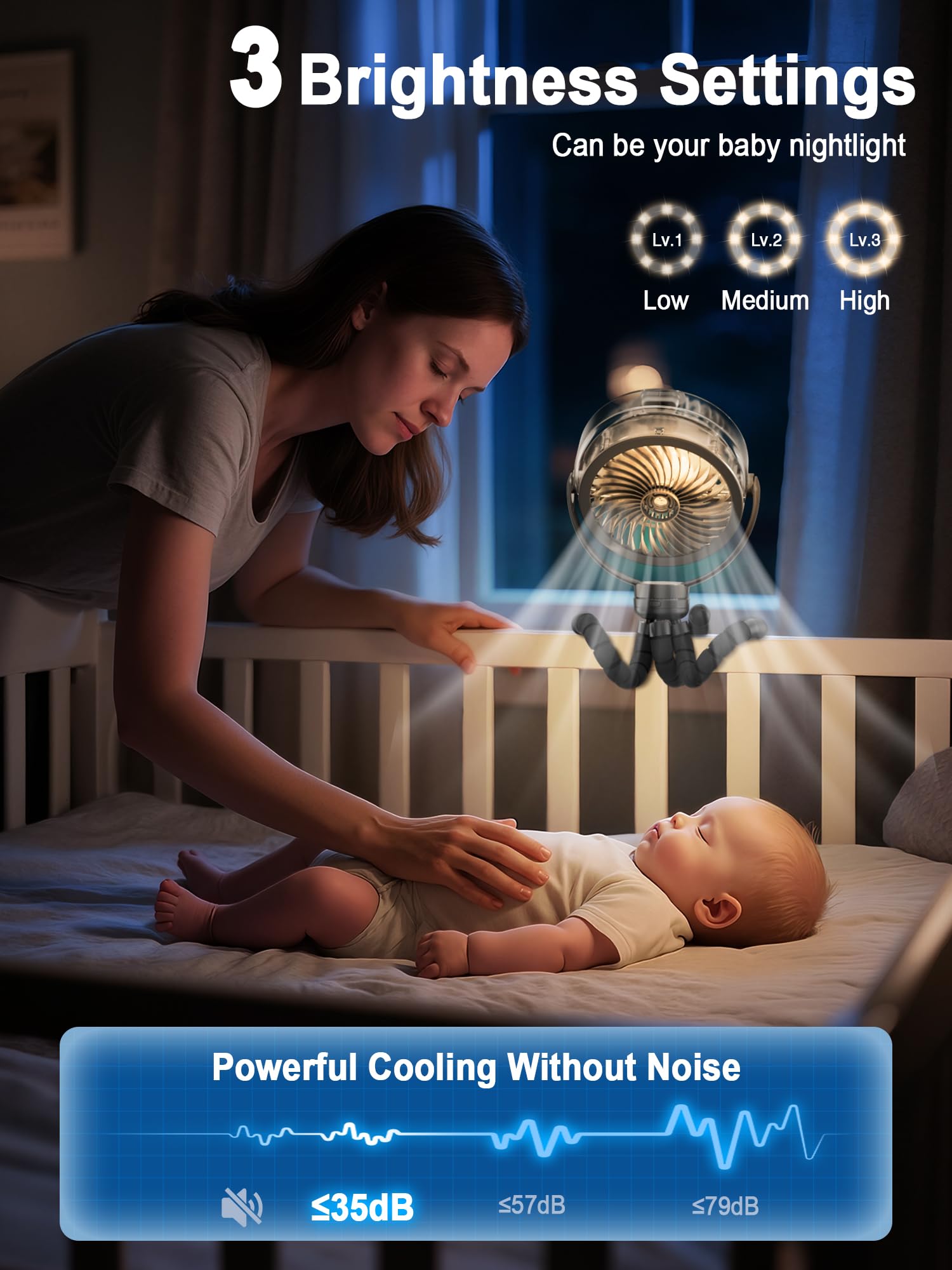 Ventilatore nebulizzatore per passeggino