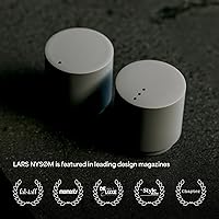 Vista 5 de LARS NYSØM Juego de mini saleros y pimenteros Salero y pimentero de acero inoxidable con diseño minimalista moderno, fácil de rellenar