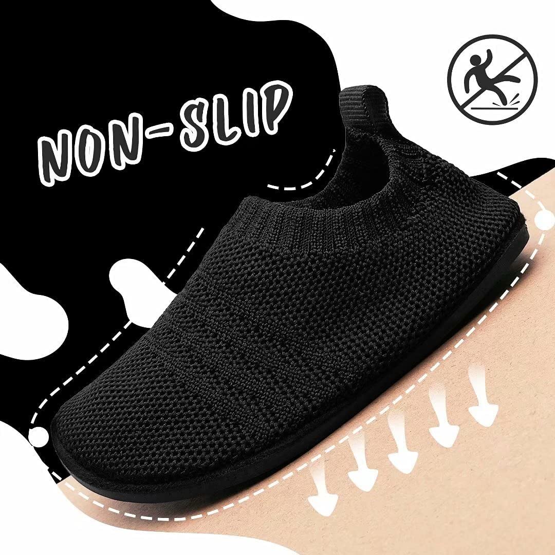 Sosenfer Hausschuhe Kinder Junge und Mädchen, Barfuß Kinderhausschuhe, Rutschfeste & Atmungsaktiv Unisex turnschläppchen - 4