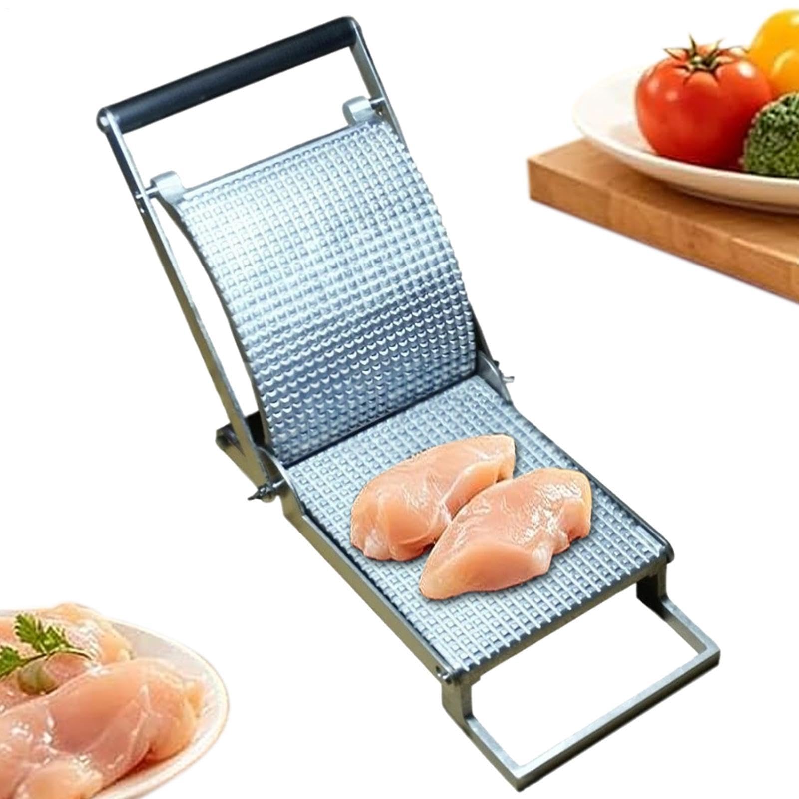 Aplanador de carne y prensa de cocina manual desmontable para restaurante