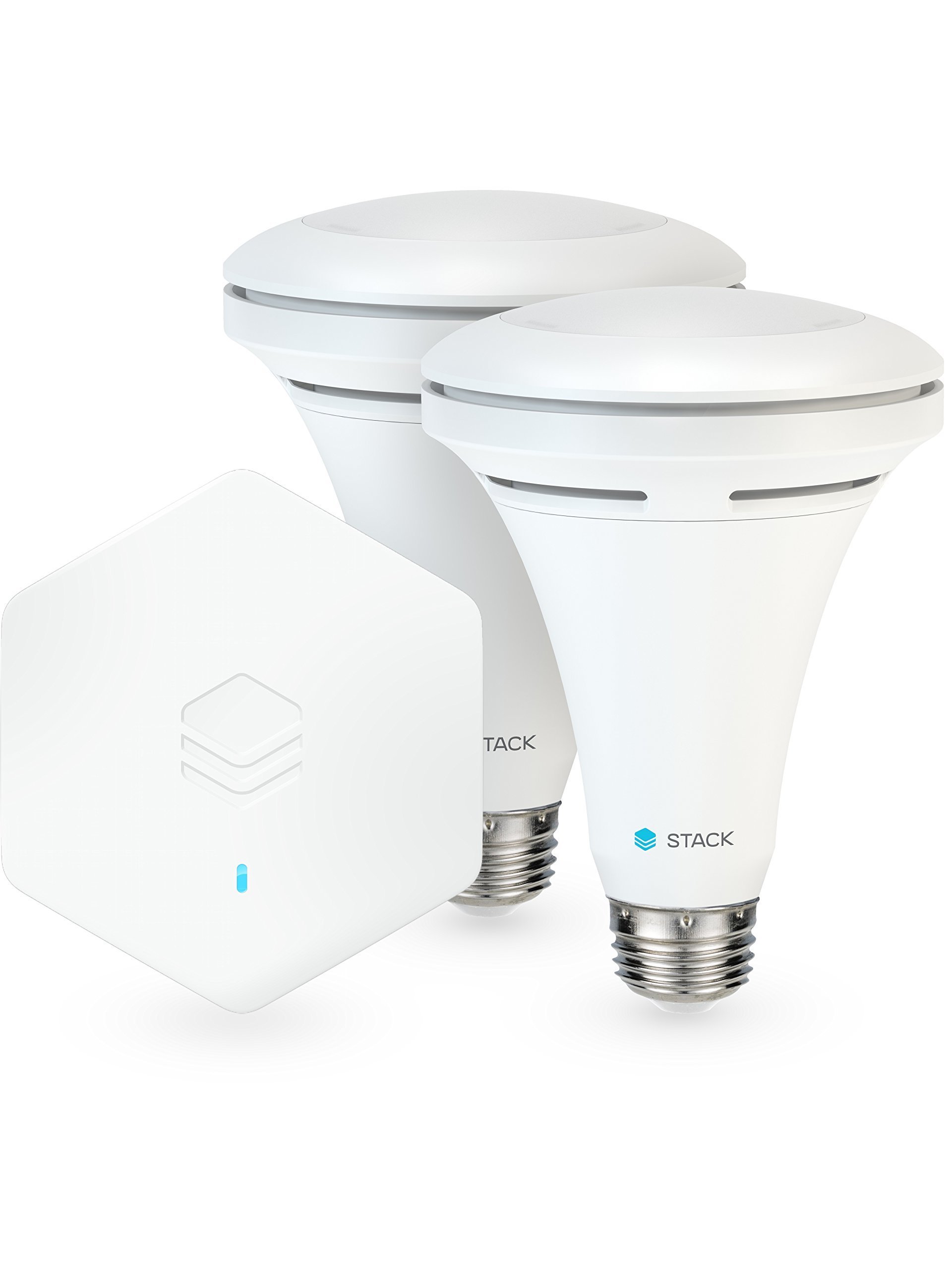 Stack Starter Kit, 1 hub and 2 BR30 Downlights, Compatible with Alexa