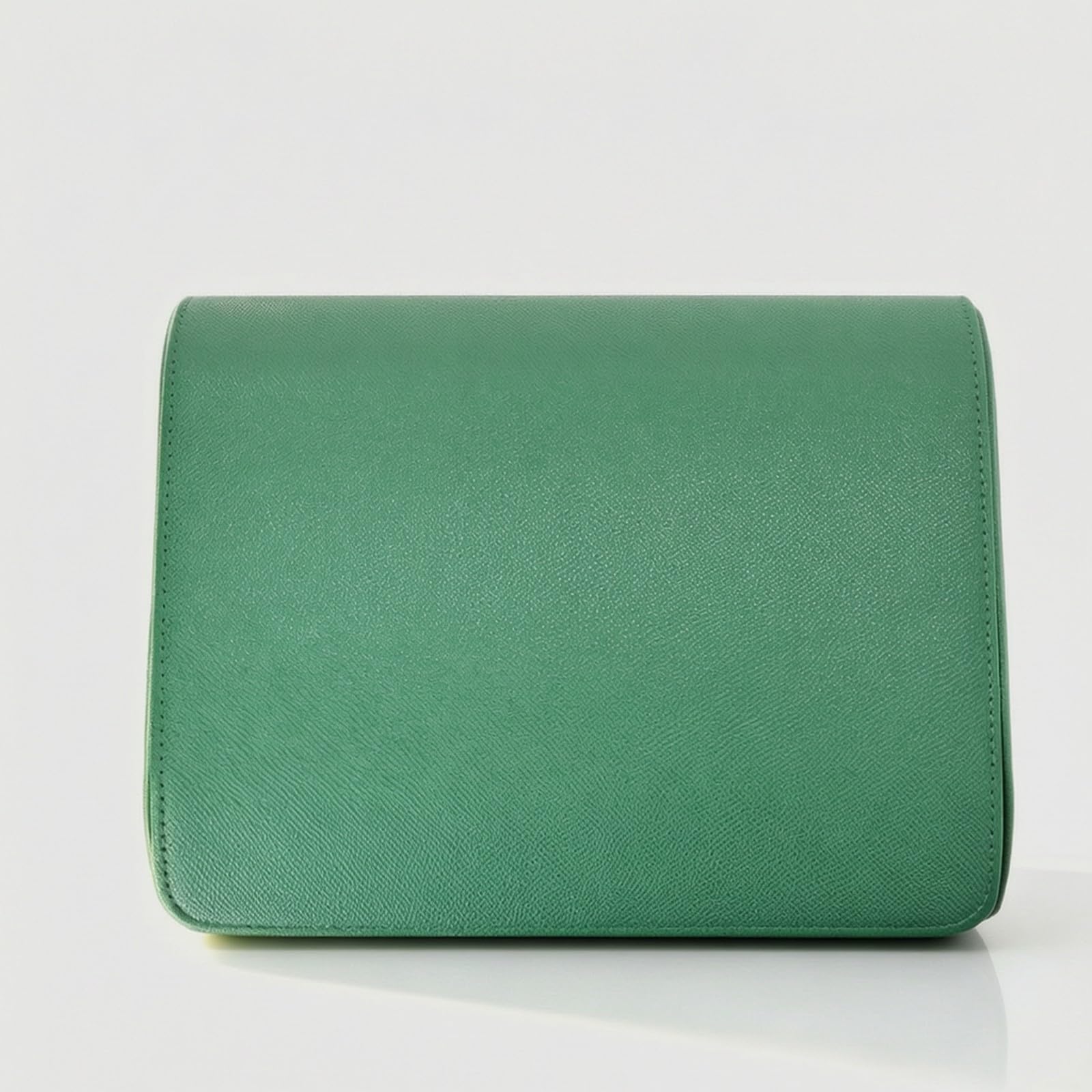Estuche Relojes Microfibra Ahorra Espacio Organizador Relojes con Tapa con Articulación Estructurado para Viaje, Tocador, Dormitorio, Negro+Marrón