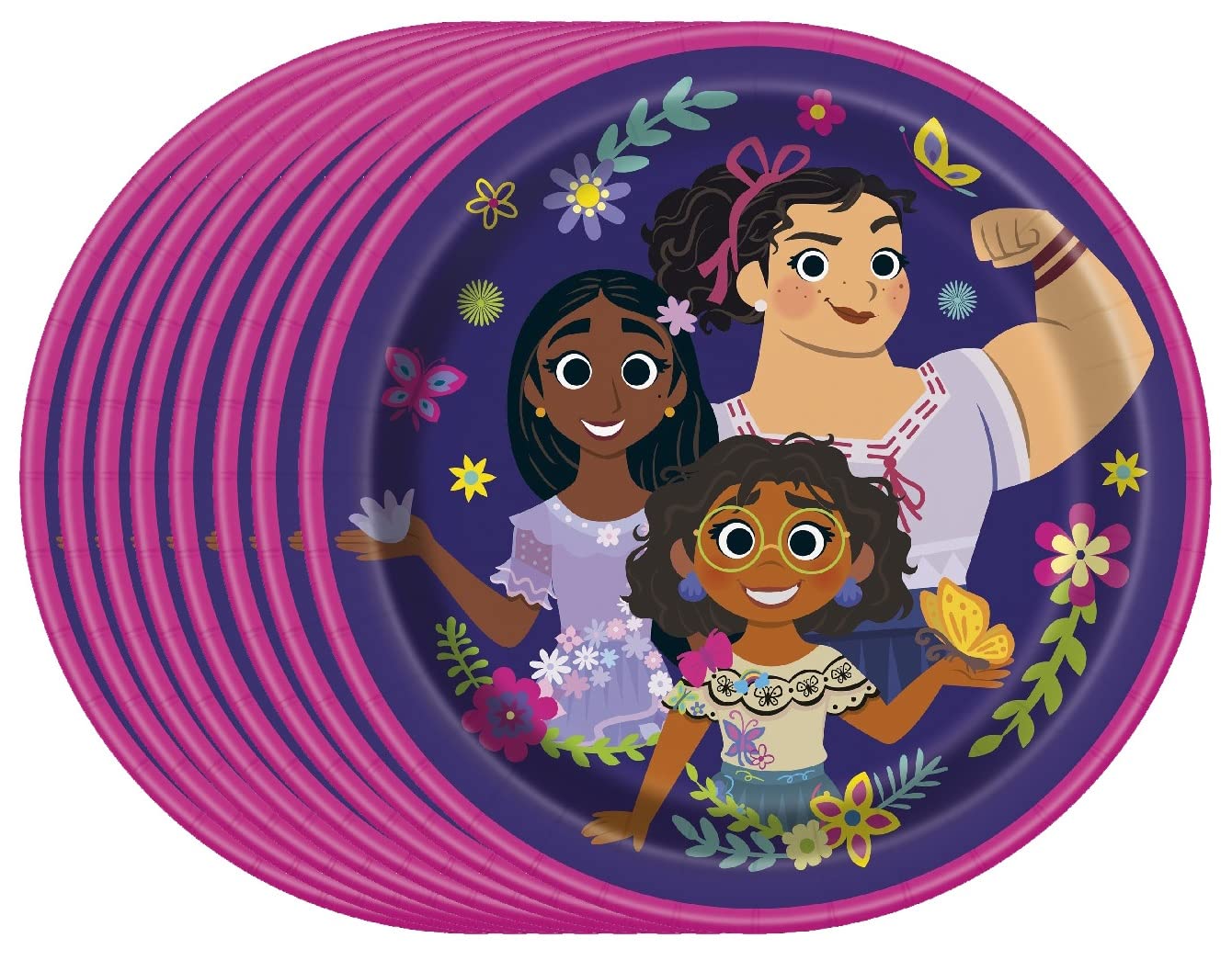 Encanto Birthday Party Supplies - 24 Dessert Cake Paper Plates Bundle Pack (7 Inch) - View #4