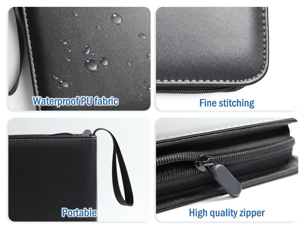 Hitopin Trading Card Album, 400 Pockets PU Card Binder, Collecting Card Album, 400 Pockets Card Folder with 2PCS Stickers - Image 4