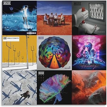 Muse Posters & Prints on Canvas Wall Art Poster for Room Decor Unframe12x12inch30x30cm