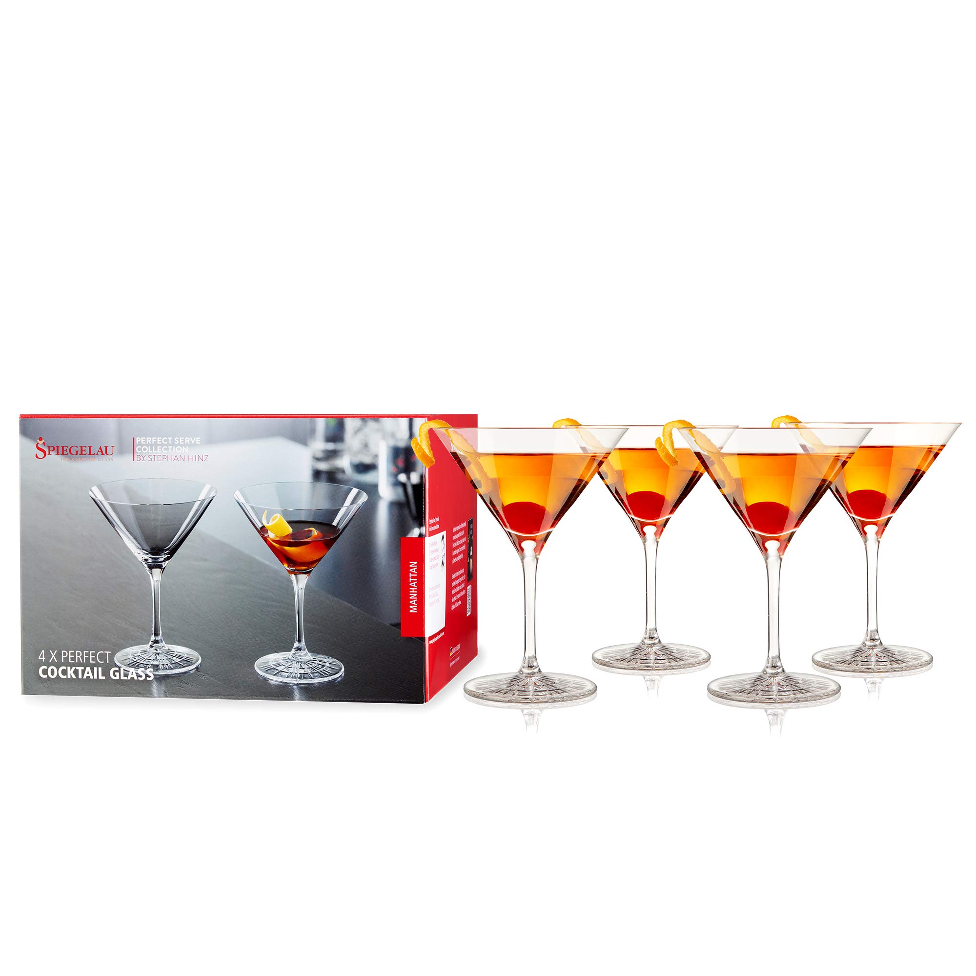 Spiegelau & Nachtmann Serve 4500175 - Juego de 4 Copas de cóctel (Cristal, 165 ml)