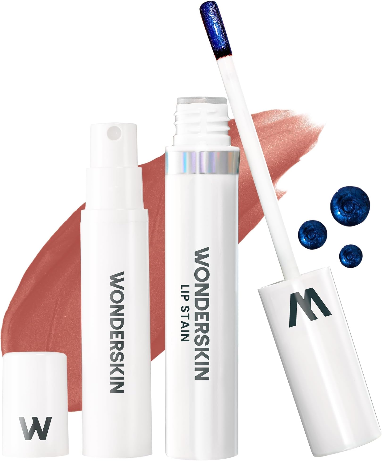 Wonderskin Wonder Blading Lip Stain Peel Off and Reveal Kit - Long Lasting, Waterproof Nude Lip Tint, Transfer Proof Natural Makeup Stain Kit (Lovely)