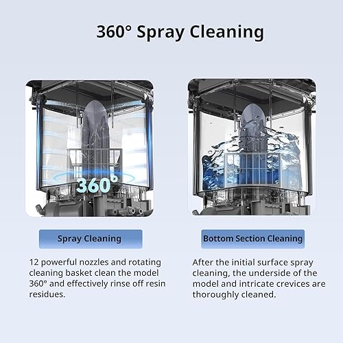 Miniatura 3 de ANYCUBIC Wash & Cure Max, estación de lavado y curado ultra grande de 14.9L, modo de limpieza doble, ahorro de detergente 50%, compatible con