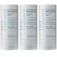 Vista 15 de Hey Humans Desodorante, desodorante sin aluminio para mujeres y hombres, contiene ingredientes de origen natural, control de olor todo el día