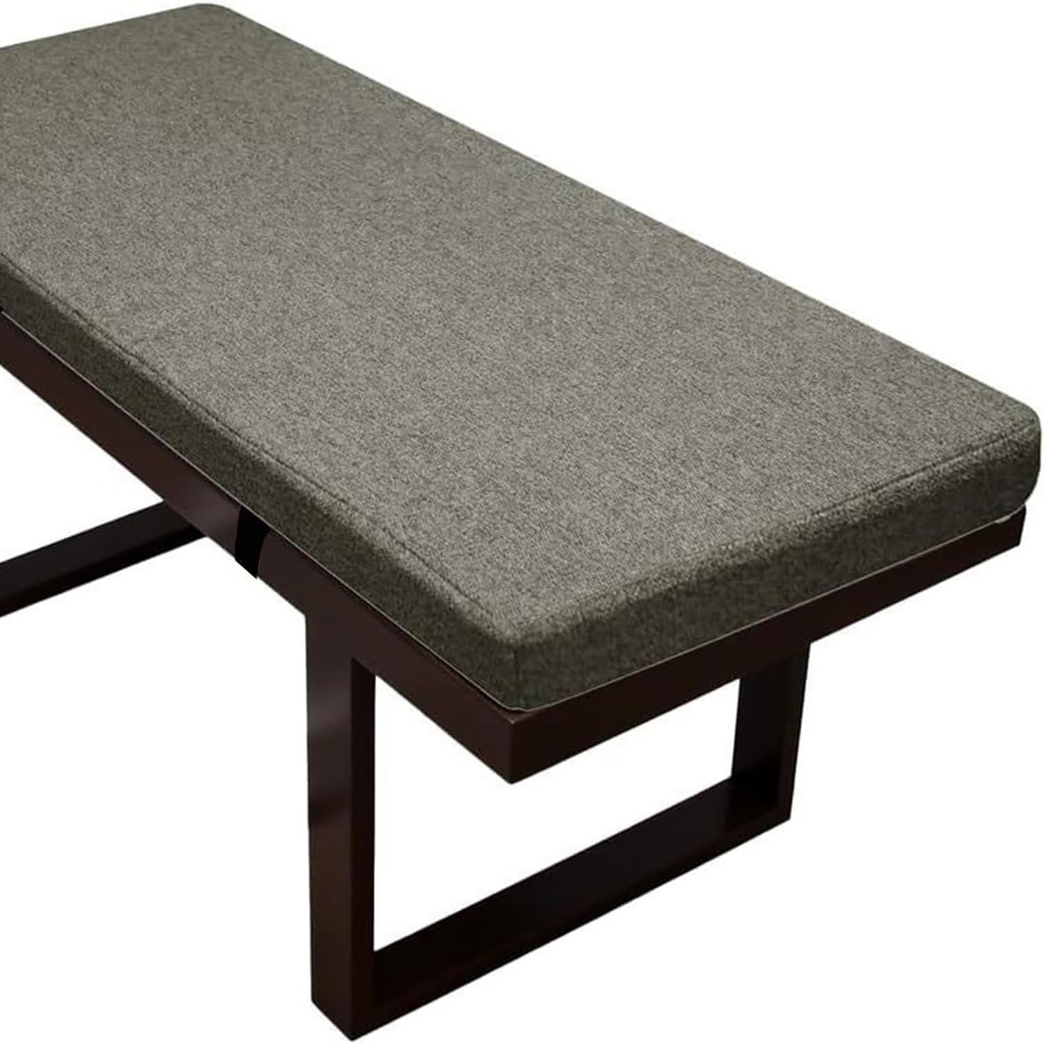 Coussin de banc en lin pour stopper les douleurs d'assise dure et glissements de banquette