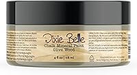 Vista 92 de Dixie Belle Paint Company - Pintura con acabado de tiza para muebles, color blanco lino (Drop Cloth), 8 fl oz, pintura mineral color blanco lino mate