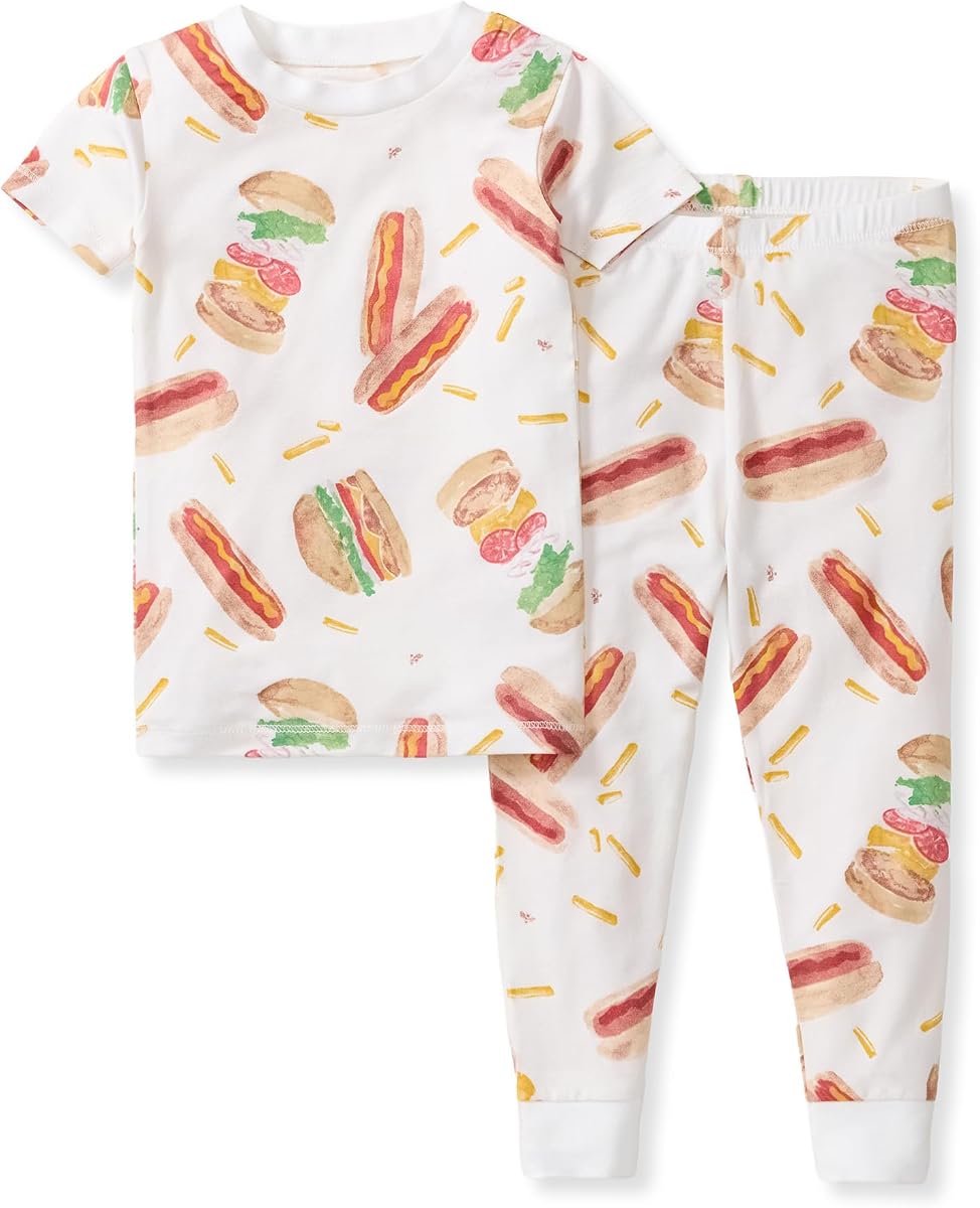 Conjunto de pijama unisex con camiseta y pantalones largos de lyocell Honeysoft™, 2 piezas