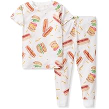 Burts Bees Baby Unisex HoneysoftTM Lyocell, Tee and Long Pants PJ Set, 2-PC | Silkier than ever - HoneysoftTM top and pants sleepwear set for soft & sweet dreams