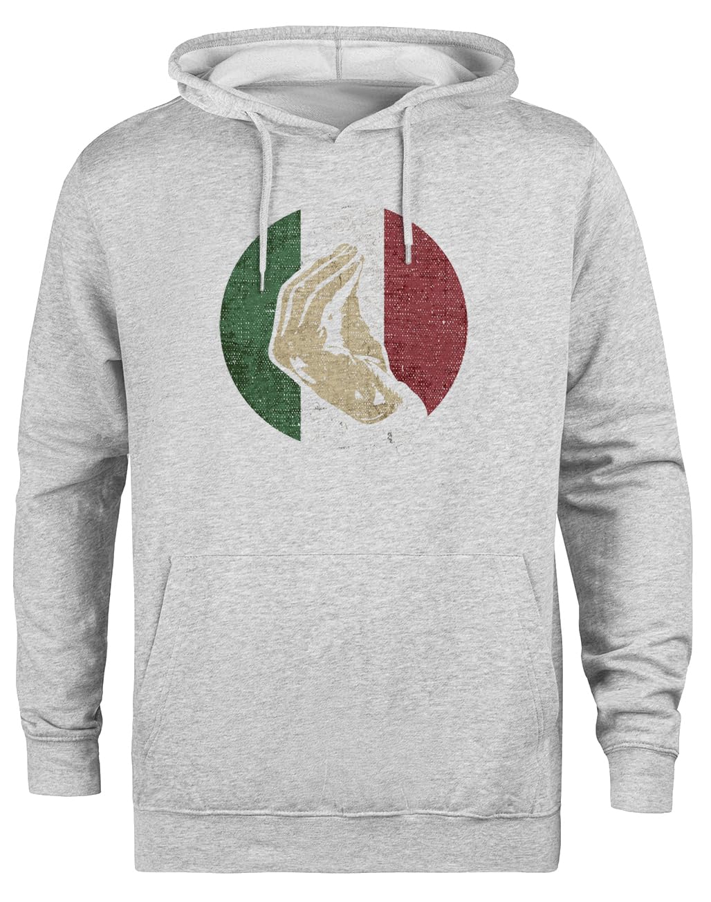 Gesto della Mano Italiana Lingua dei Segni Felpa Grigia Unisex Eco-Friendly Unisex Grey Hoodie Eco-Friendly Hooded Jacket