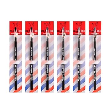 Black Ice Spray Barber Pencil Black - 6 pieces