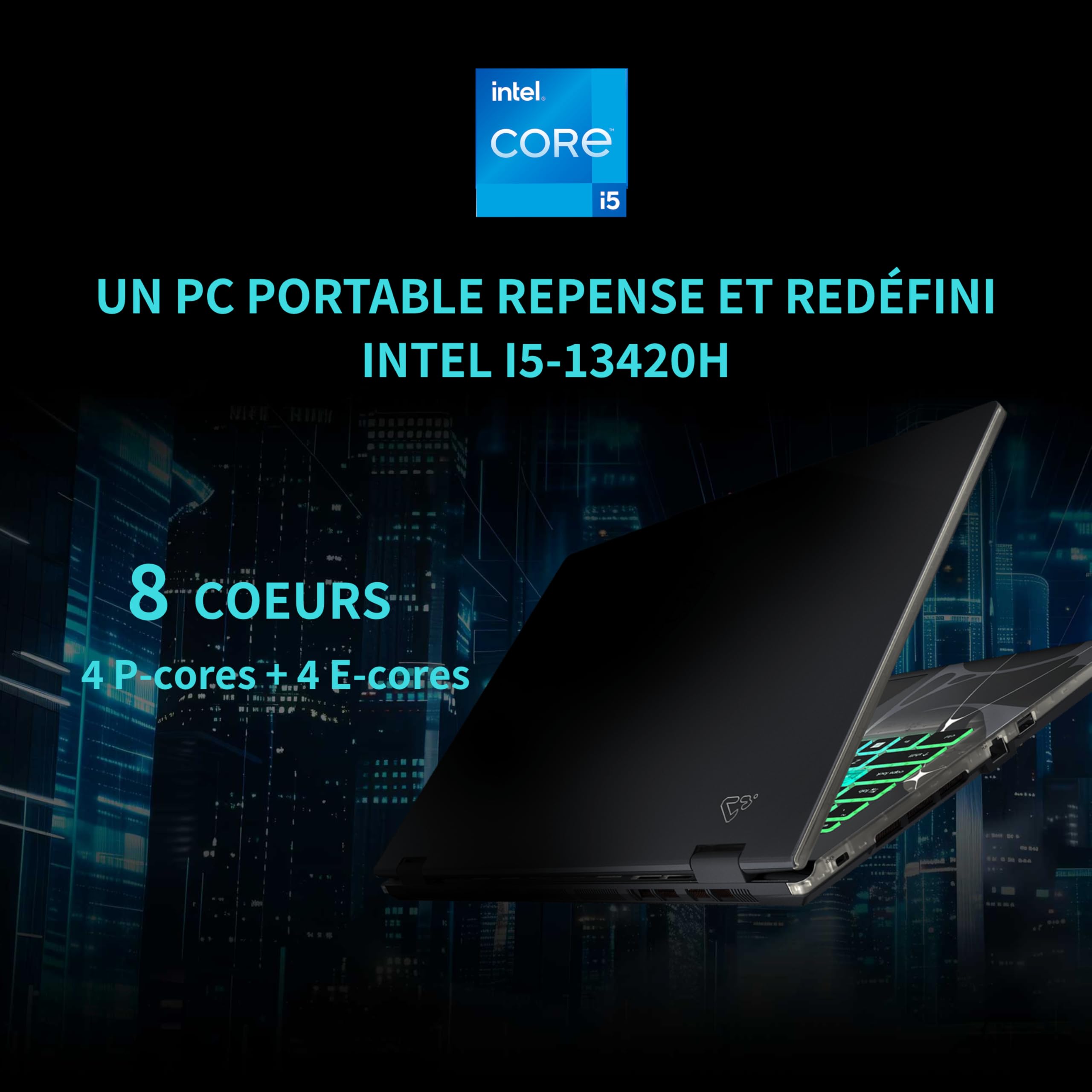 MSI Cyborg 15 B13WEKG-669FR : Intel i5-13420H - 16GB DDR5 - SSD 512GB - Nvidia RTX5050 8GB - 15.6' Full HD 144Hz - Windows 11 Famille - 3