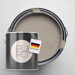 Livingwalls PURO Premium Wandfarbe c7001 - Malerfarbe für Wohnräume und Arbeitszimmer mit sehr hoher Deckkraft - matte hochwertige in Braun - 1l