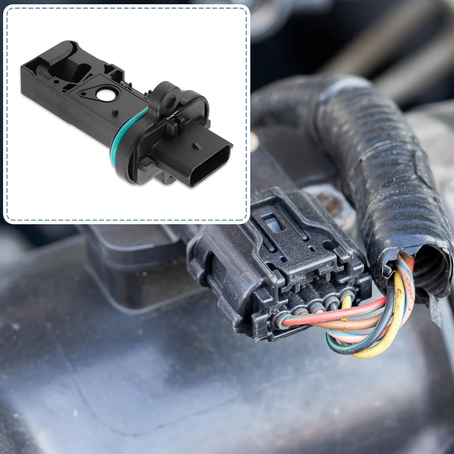 X AUTOHAUX 55498433 Car Mass Air Flow Sensor Meter MAF Sensor Airflow Replacement for Chevrolet Cruze L, LS, LT, for Premier 1.4L L4 - Gas 2016-2019